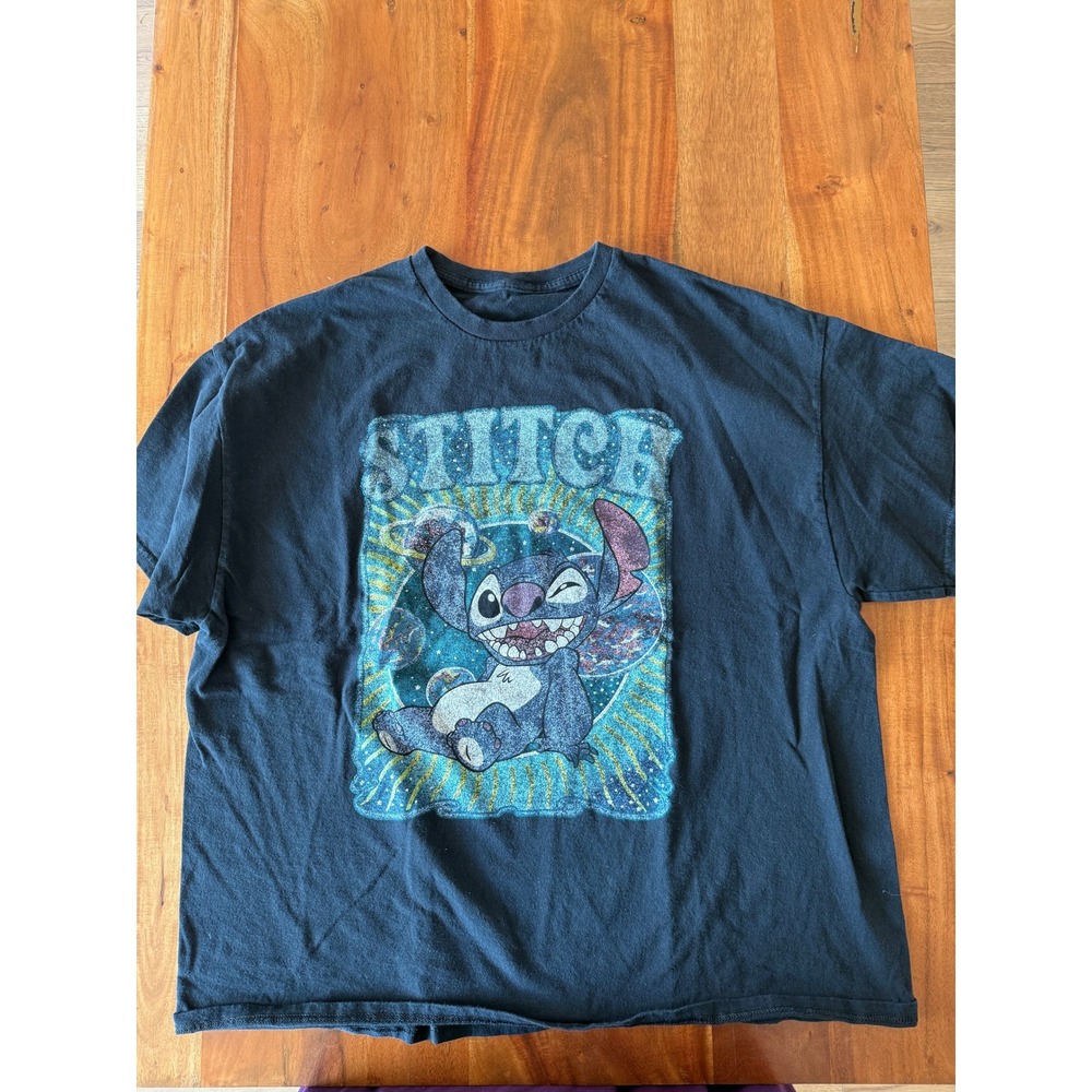 Disney Women's Taro Card Stitch T-shirt Size XXL